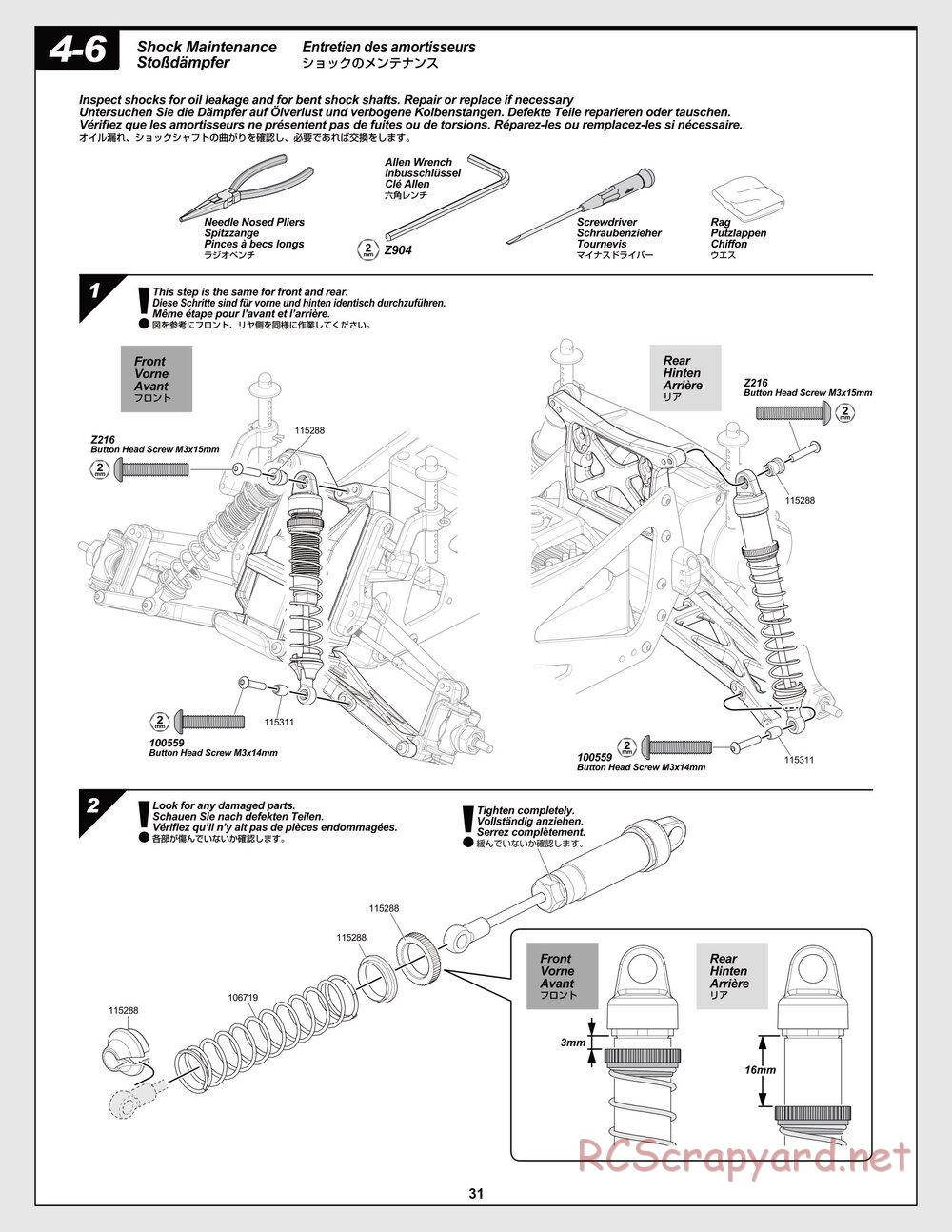 HPI - Jumpshot SC / ST V2 - Manual - Page 31