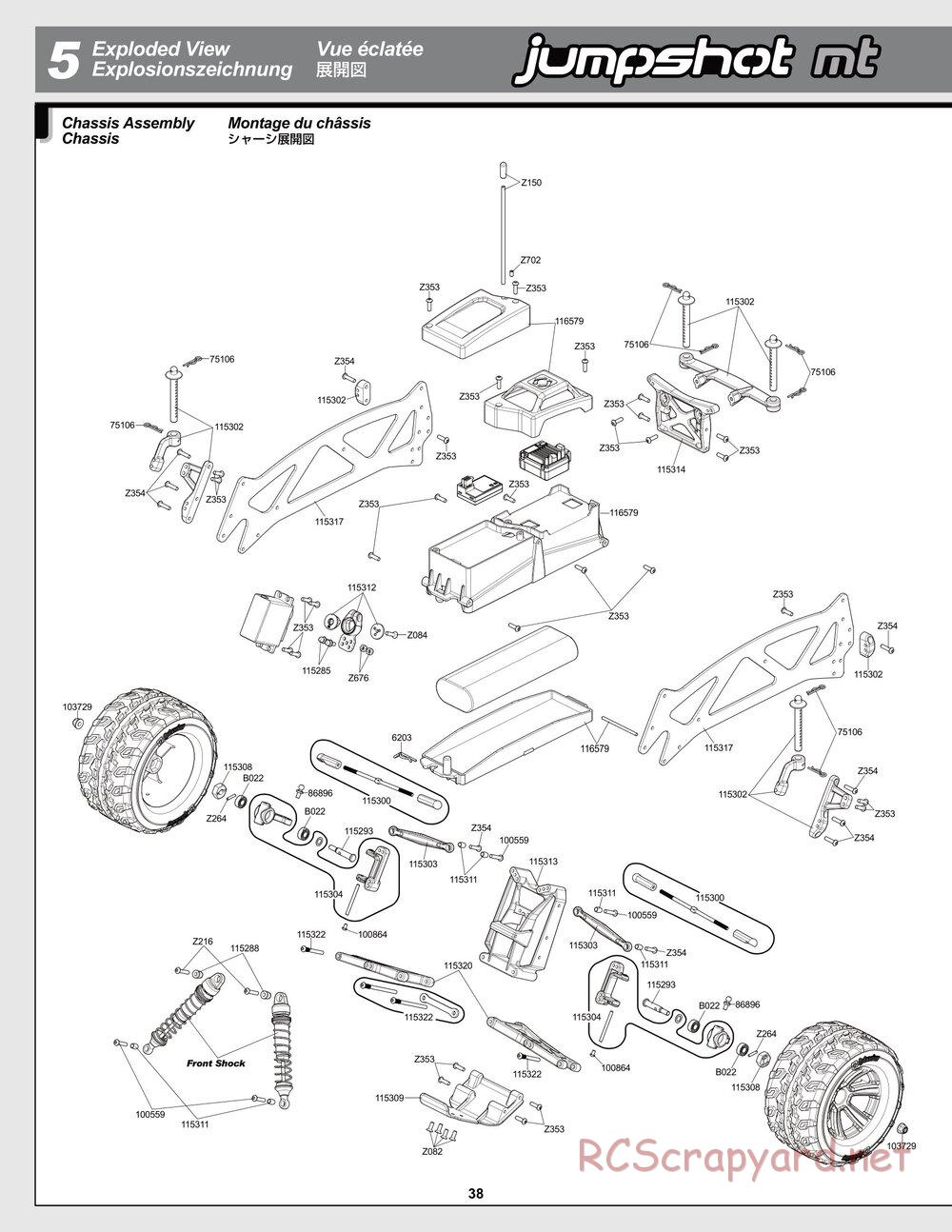 HPI - Jumpshot SC / ST V2 - Exploded View - Page 38