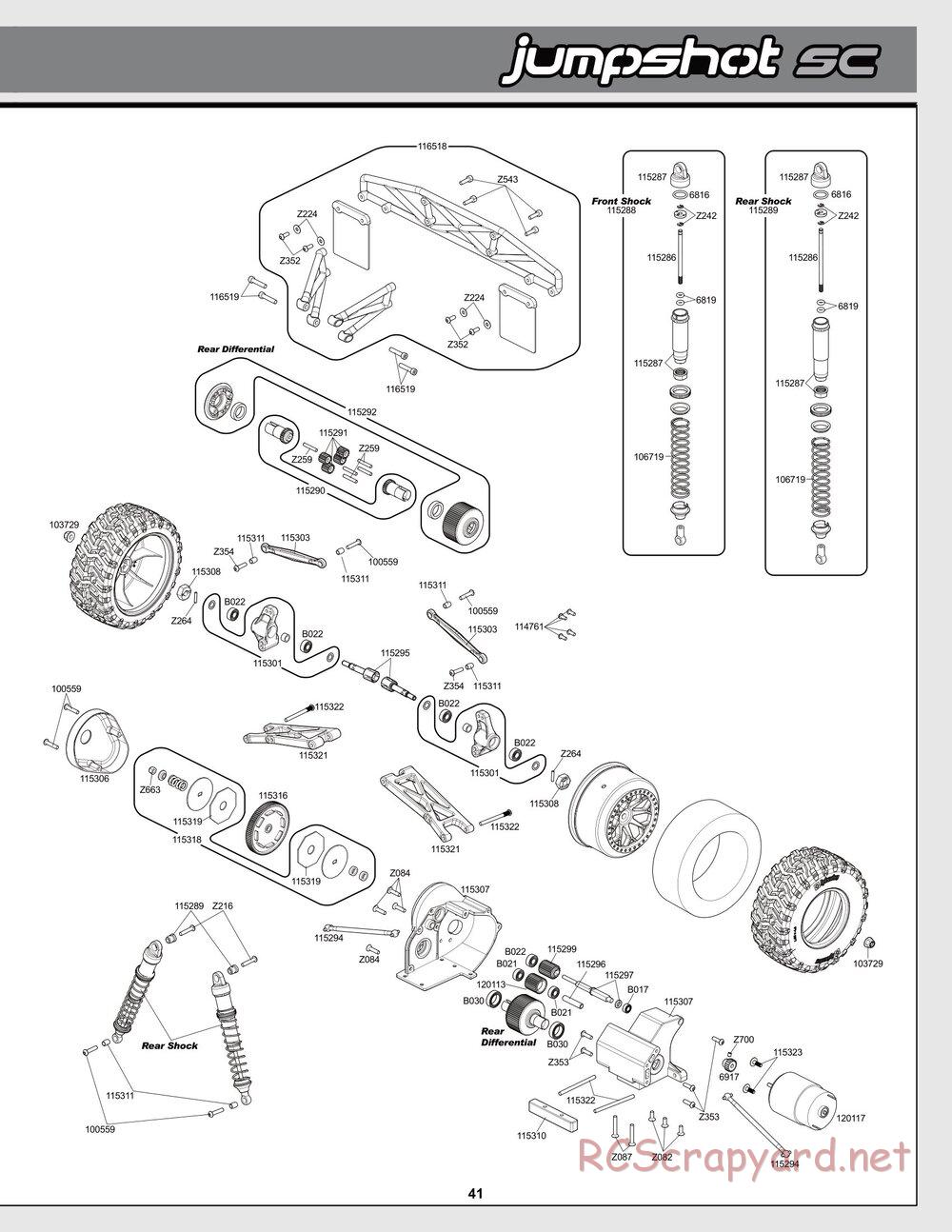 HPI - Jumpshot SC / ST V2 - Exploded View - Page 41