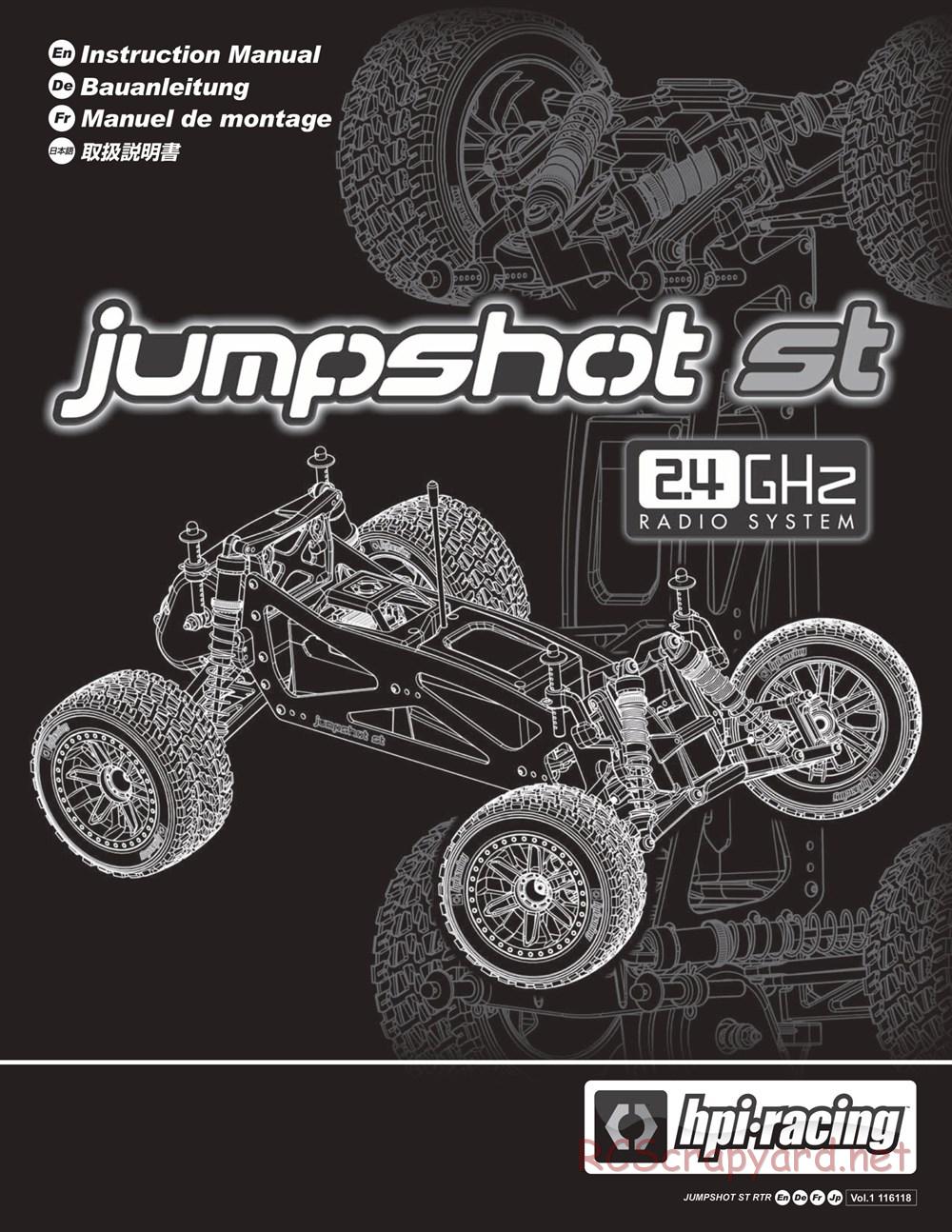 HPI - Jumpshot ST - Manual - Page 1