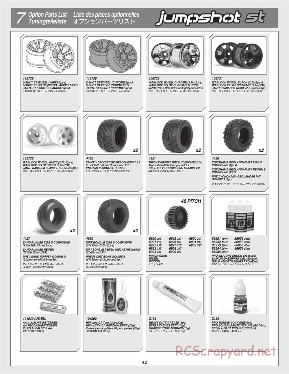 HPI - Jumpshot ST - Exploded View - Page 42