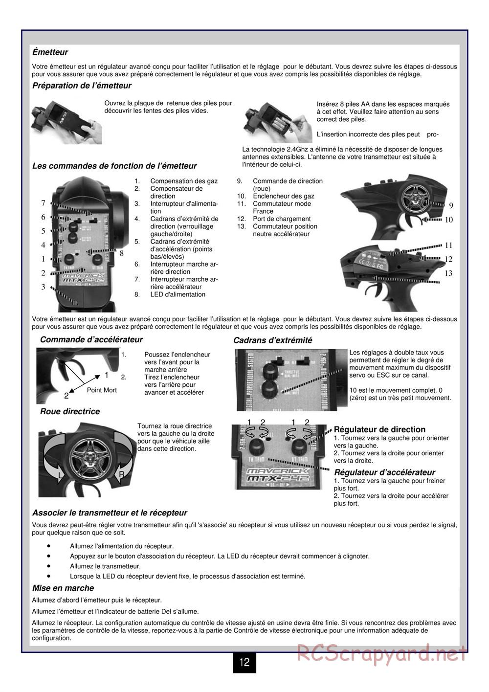 HPI - Maverick Blackout MT - Manual - Page 13