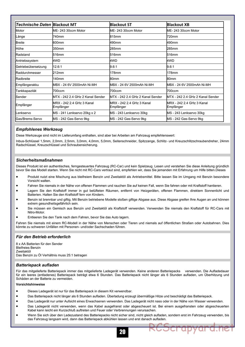 HPI - Maverick Blackout XB - Manual - Page 21