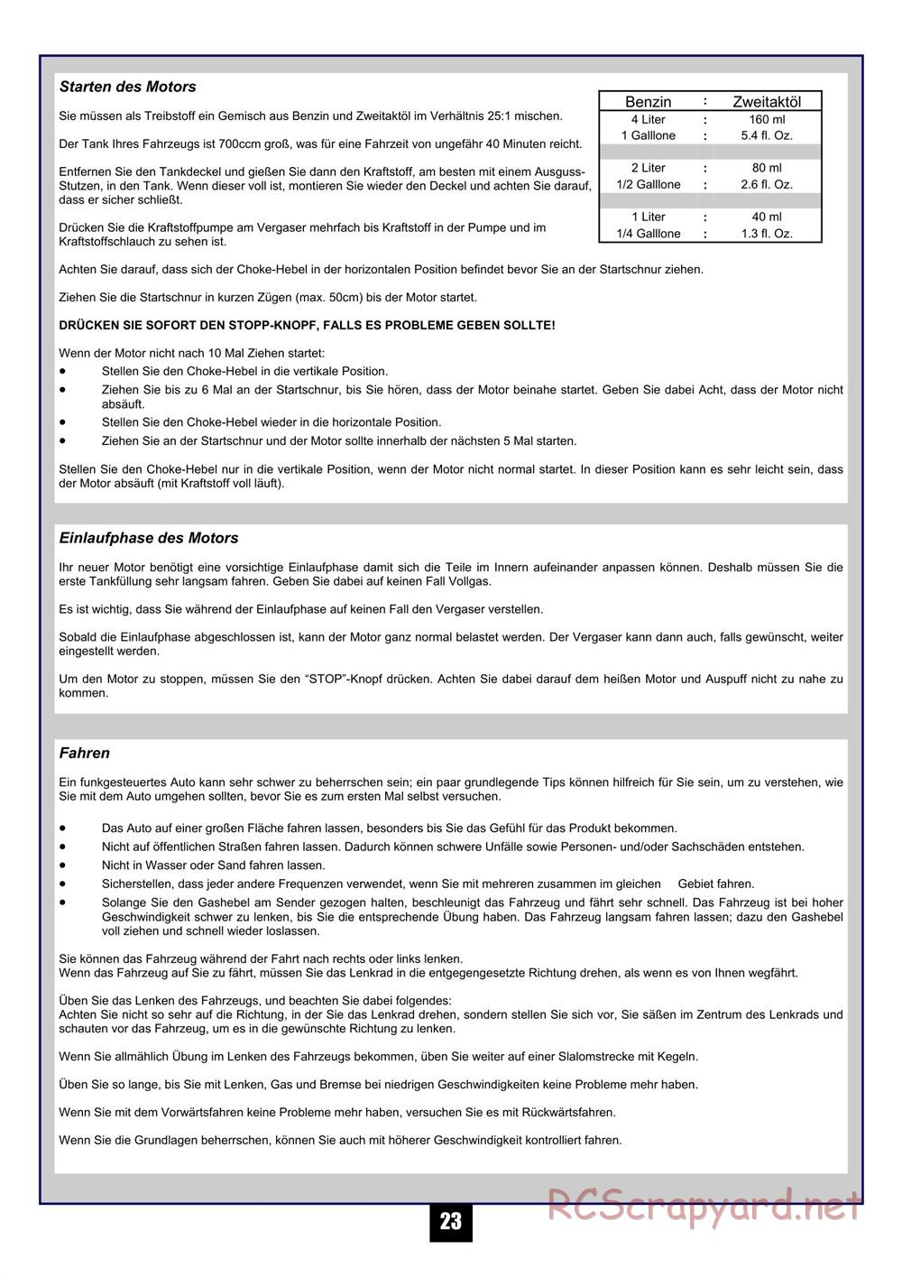 HPI - Maverick Blackout XB - Manual - Page 24