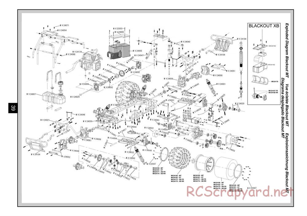 HPI - Maverick Blackout XB - Exploded View - Page 40