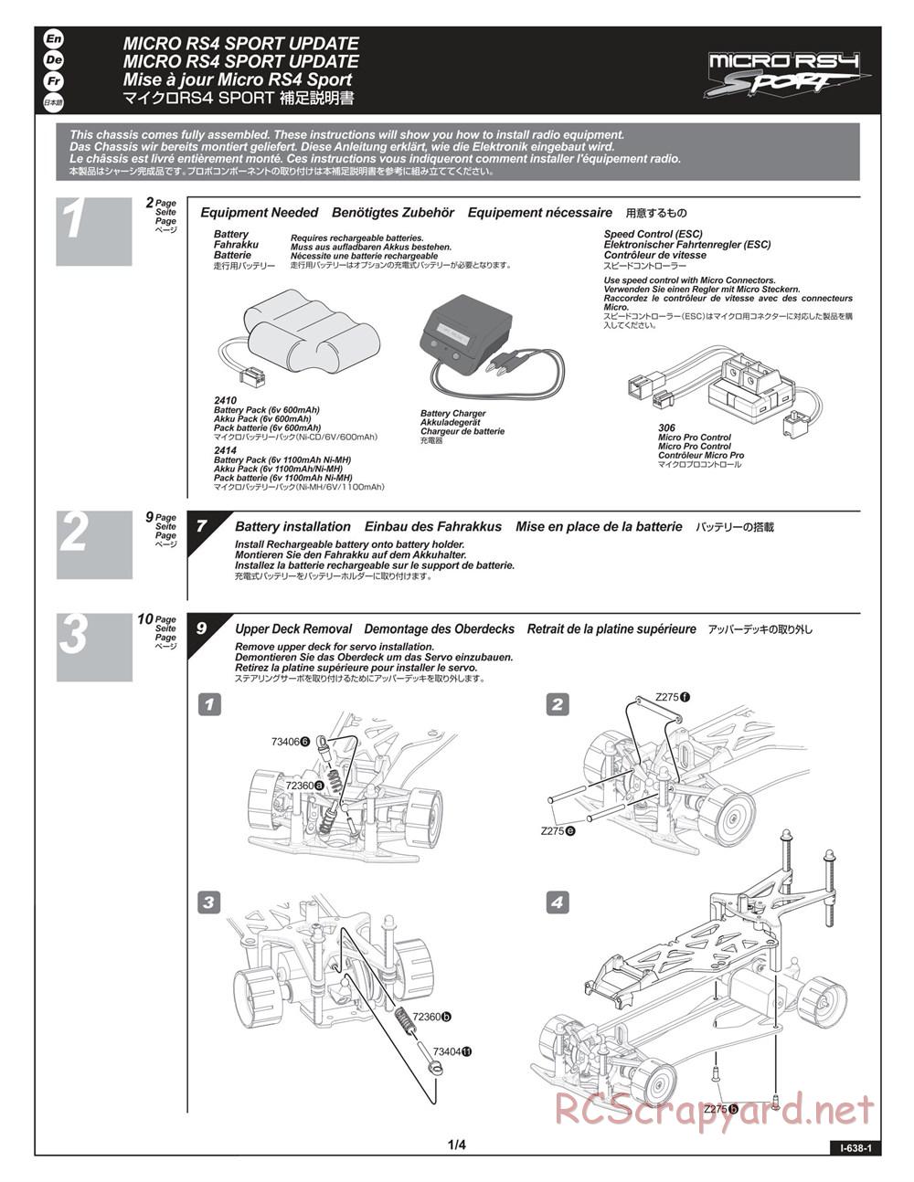 HPI - Micro RS4 - Sport Update - Page 1