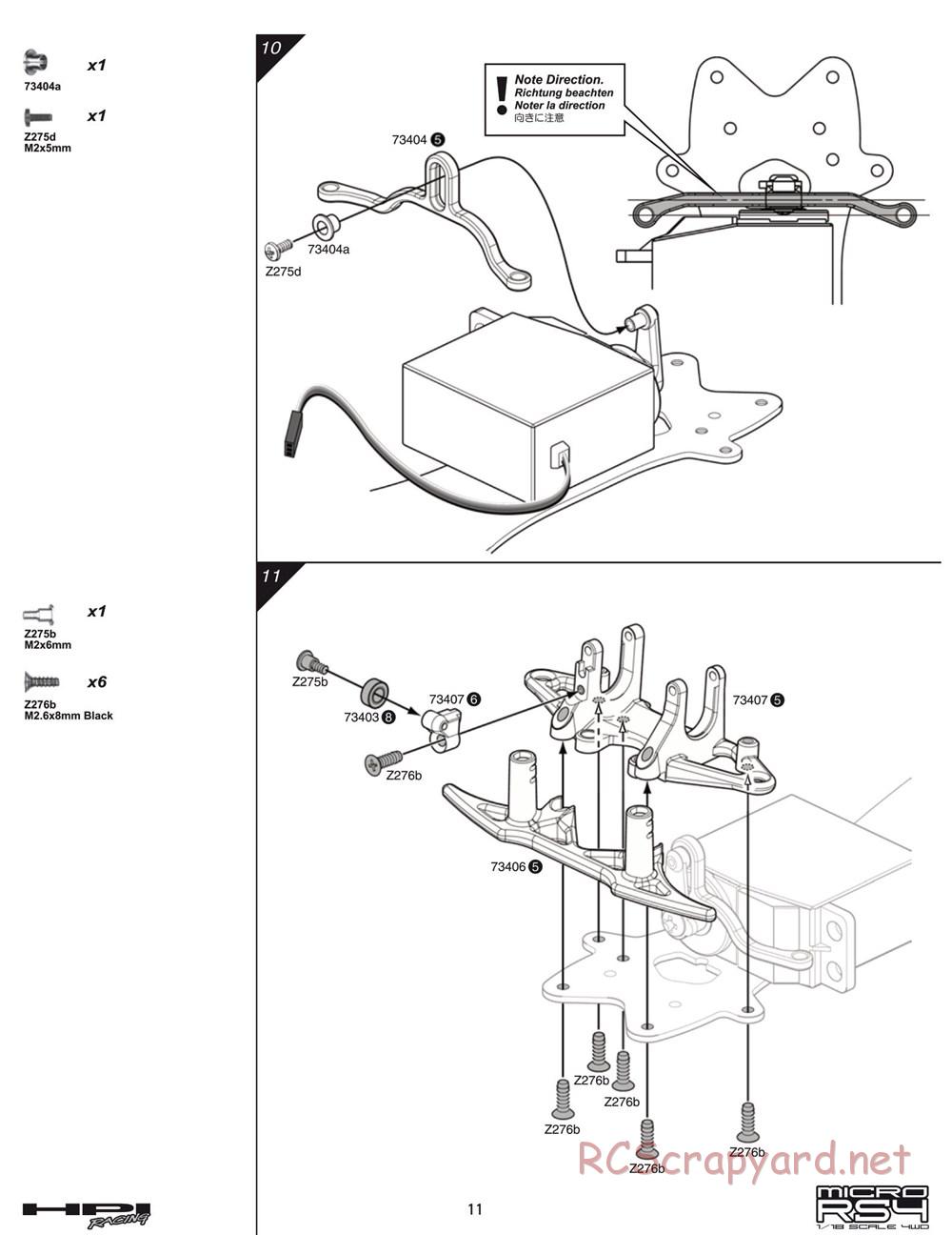 HPI - Micro RS4 - Manual - Page 11