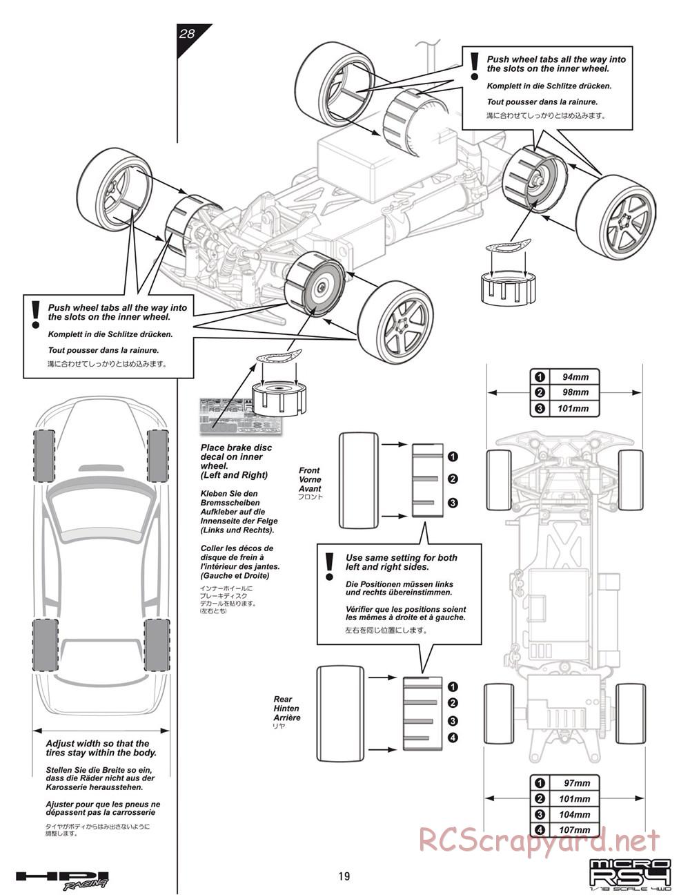 HPI - Micro RS4 - Manual - Page 19