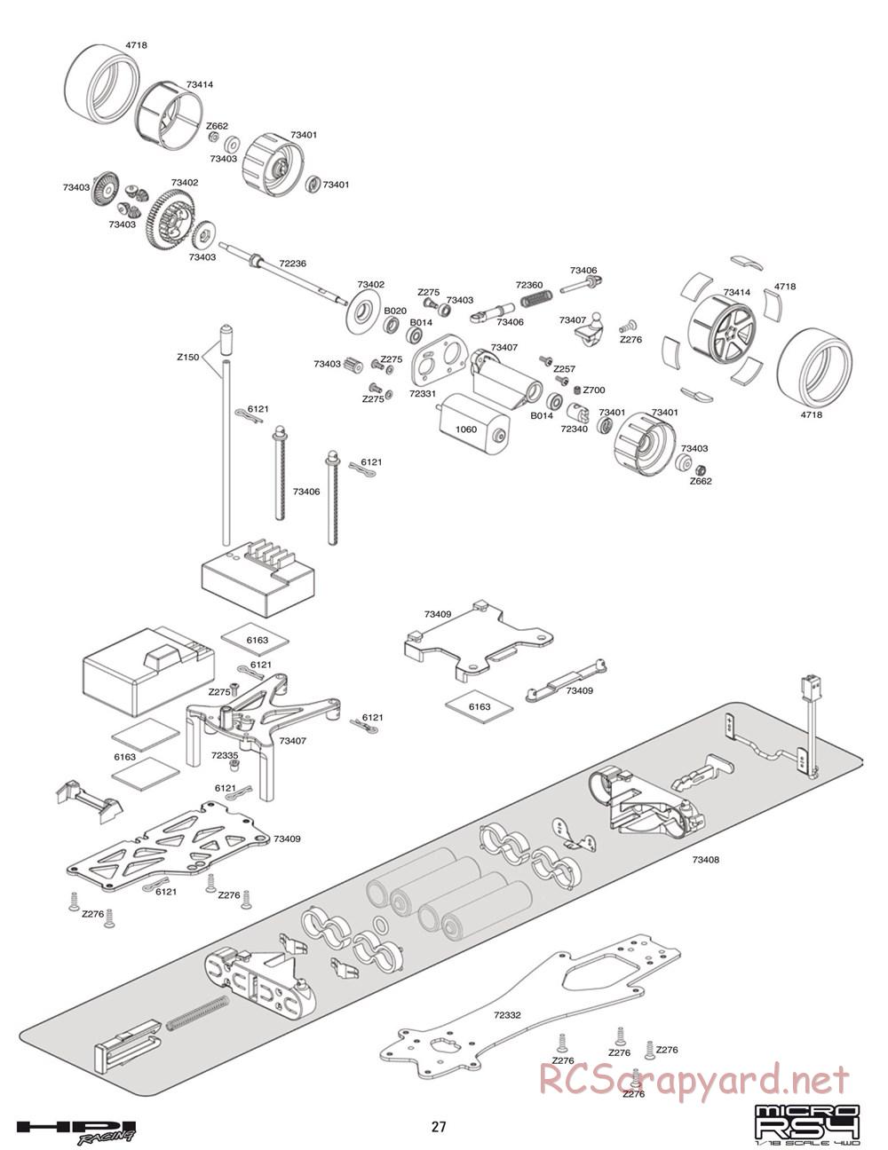 HPI - Micro RS4 - Exploded View - Page 27