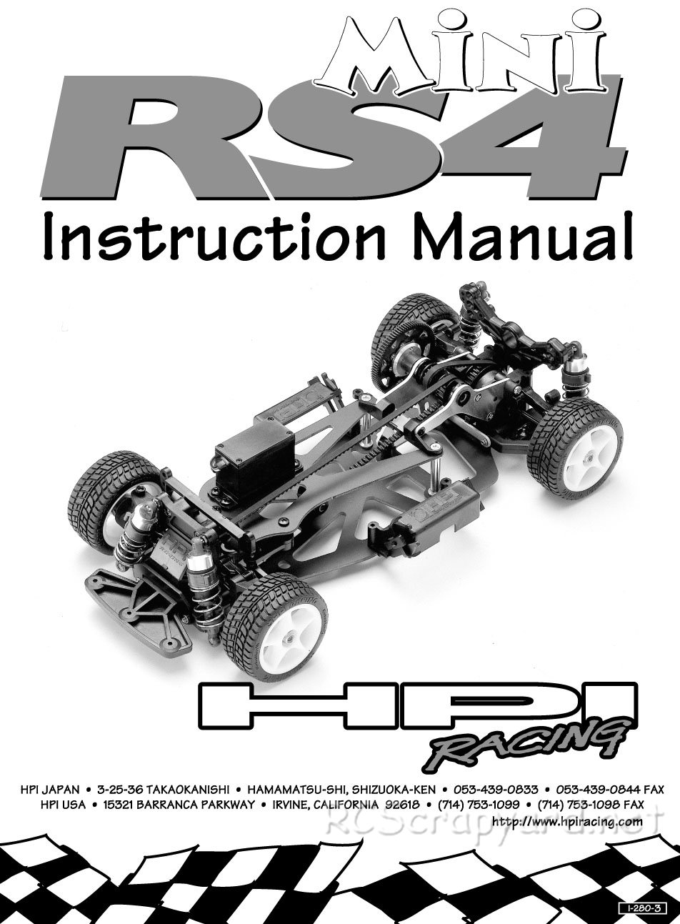 HPI - RS4 Mini - Manual - Page 1