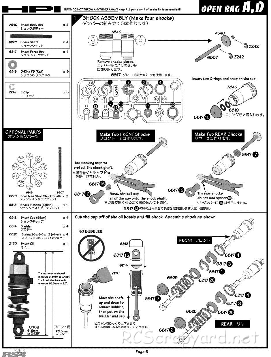HPI - RS4 Mini - Manual - Page 6