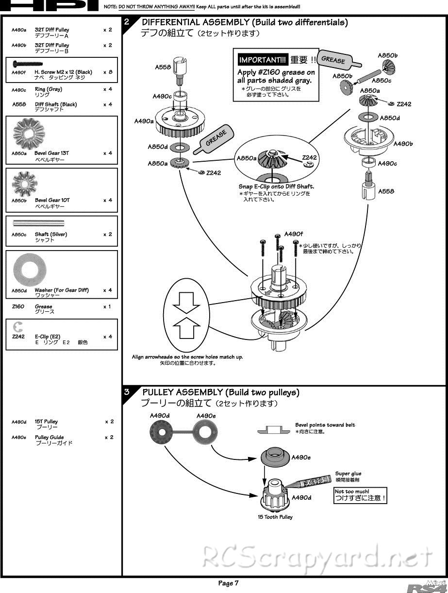 HPI - RS4 Mini - Manual - Page 7