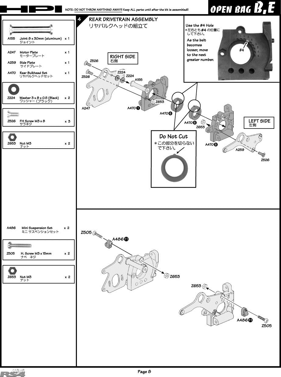 HPI - RS4 Mini - Manual - Page 8