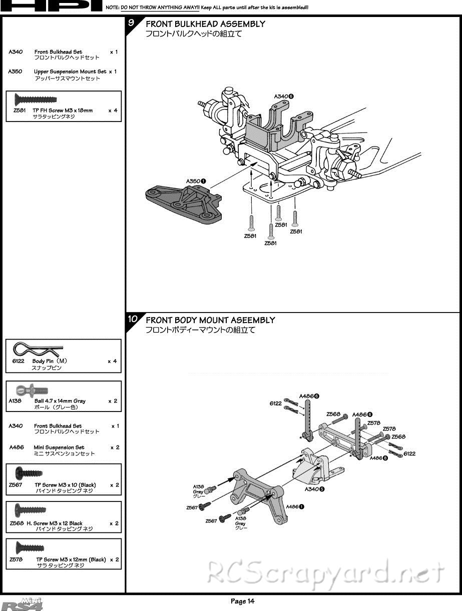 HPI - RS4 Mini - Manual - Page 14