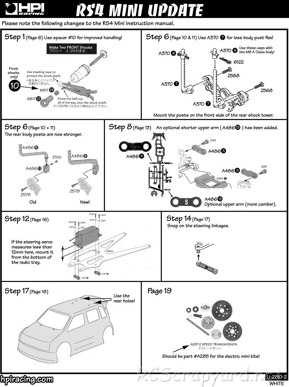 HPI - RS4 Mini - Manual - Page 21