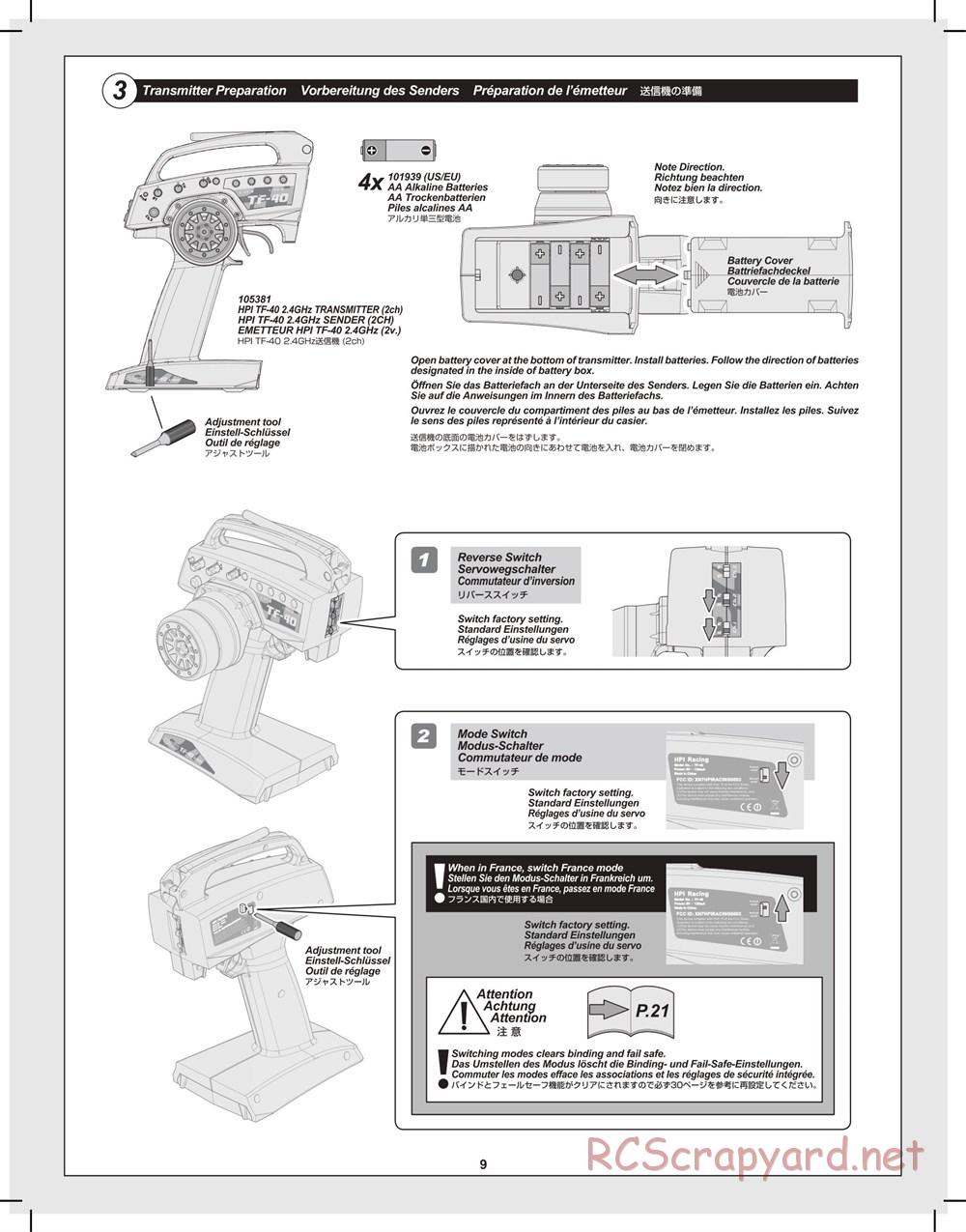 HPI - Mini Recon - Manual - Page 9