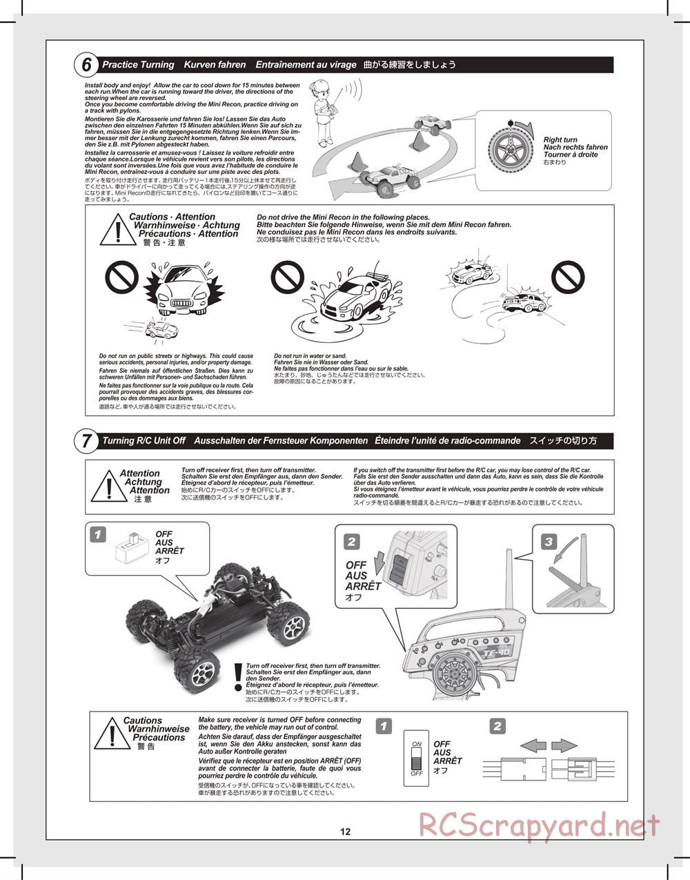 HPI - Mini Recon - Manual - Page 12