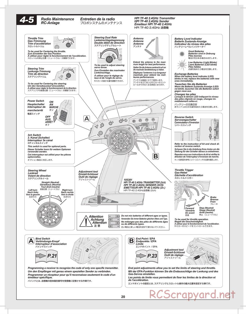 HPI - Mini Recon - Manual - Page 20