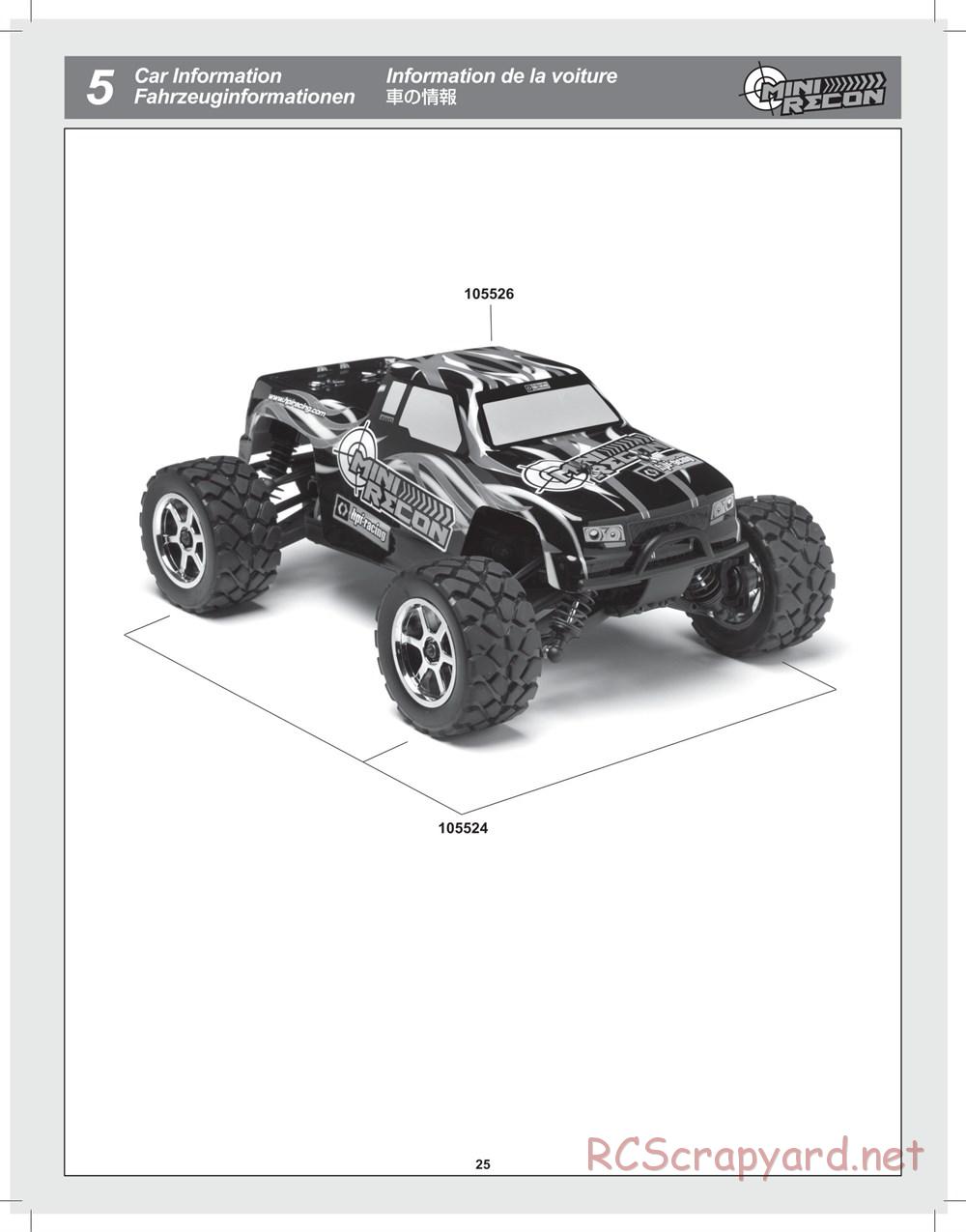 HPI - Mini Recon - Manual - Page 25