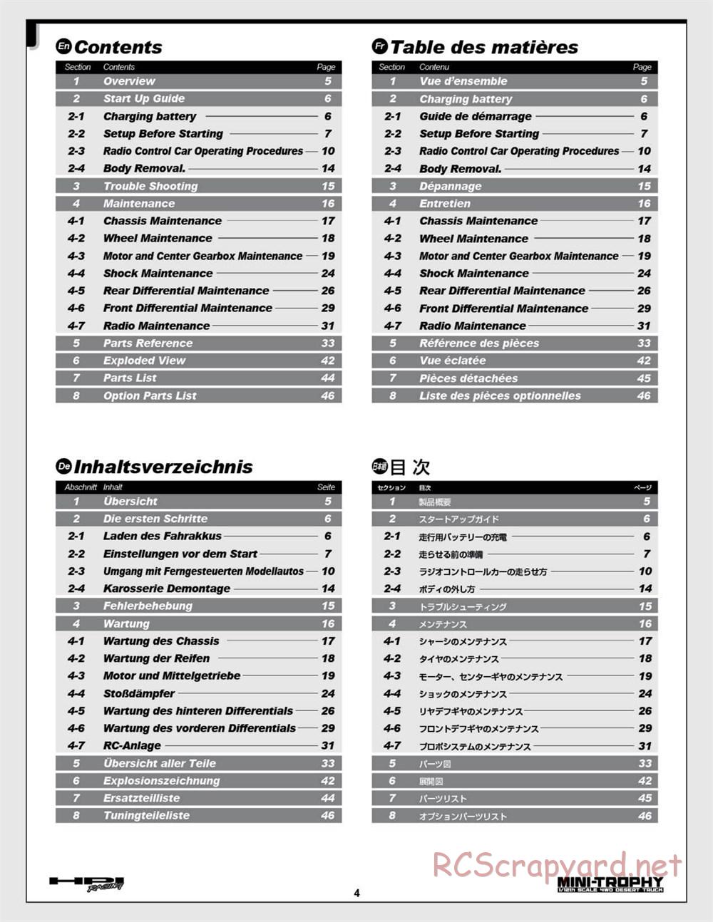 HPI - Mini Trophy - Desert Truck - Manual - Page 4
