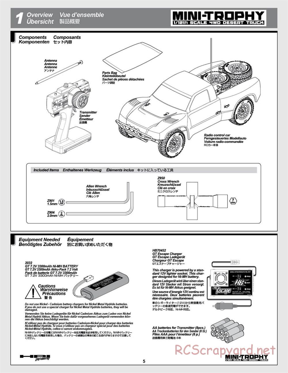 HPI - Mini Trophy - Desert Truck - Manual - Page 5