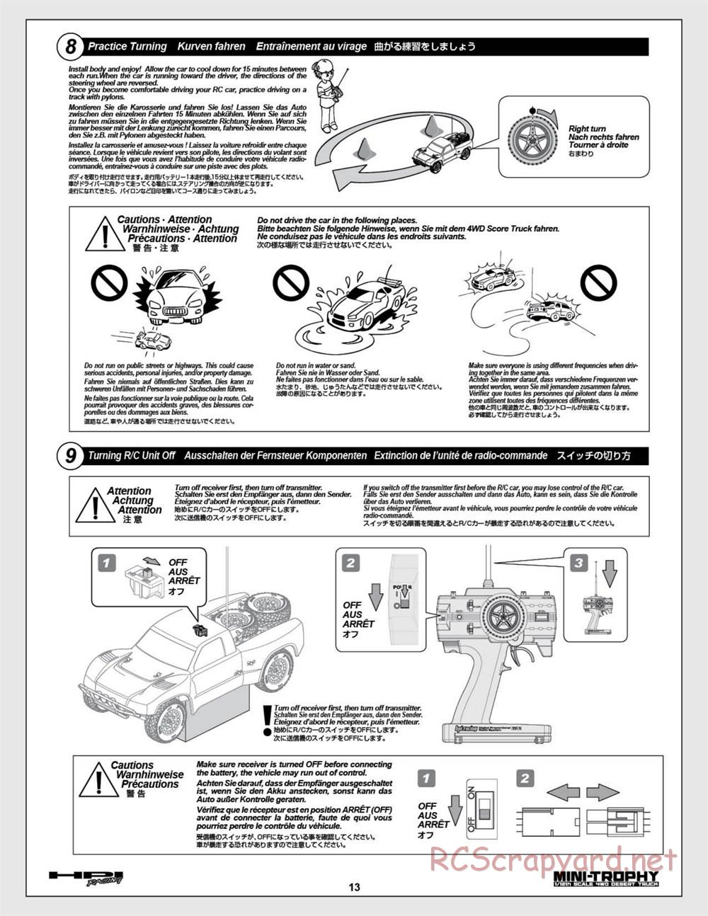 HPI - Mini Trophy - Desert Truck - Manual - Page 13