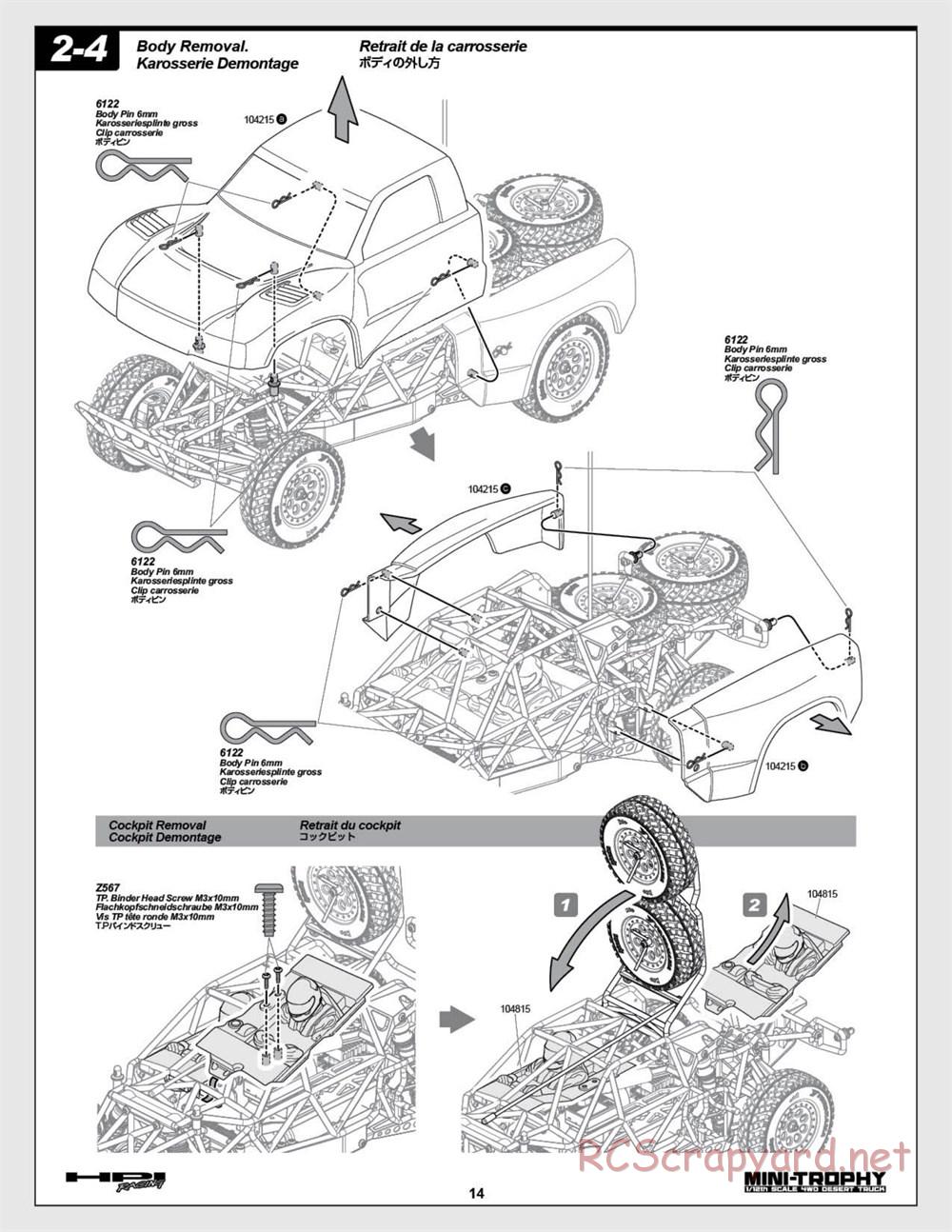 HPI - Mini Trophy - Desert Truck - Manual - Page 14