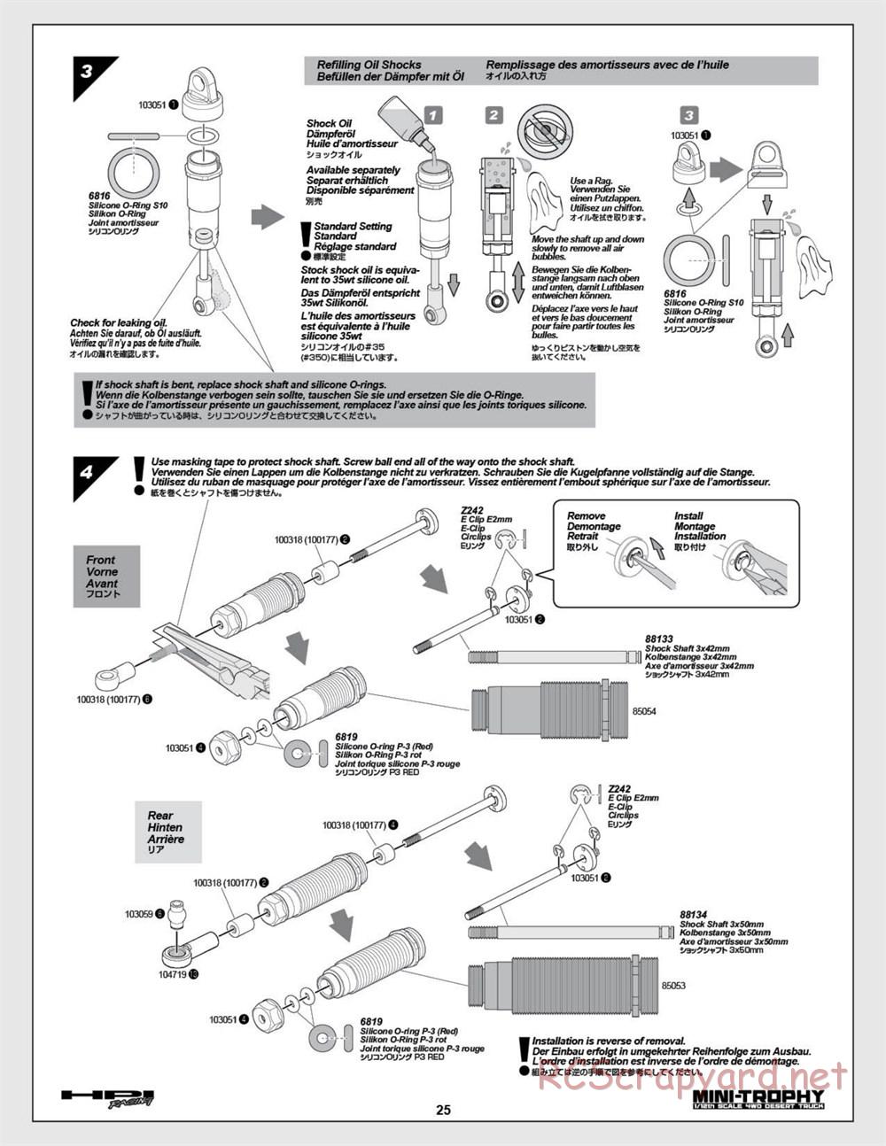 HPI - Mini Trophy - Desert Truck - Manual - Page 25