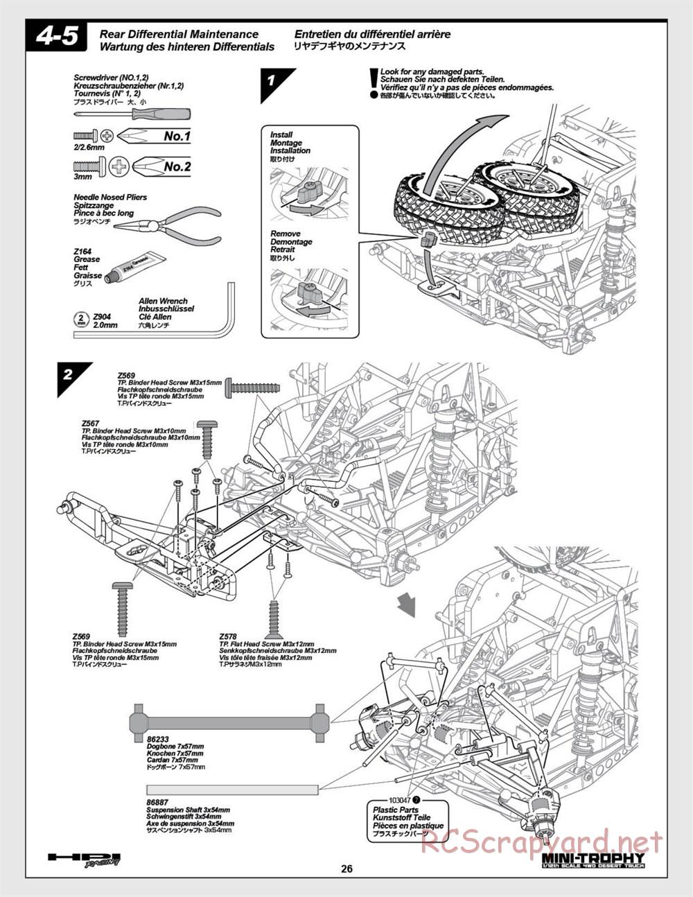 HPI - Mini Trophy - Desert Truck - Manual - Page 26