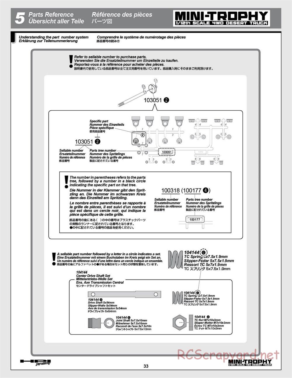 HPI - Mini Trophy - Desert Truck - Manual - Page 33