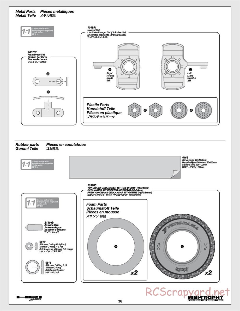 HPI - Mini Trophy - Desert Truck - Manual - Page 36