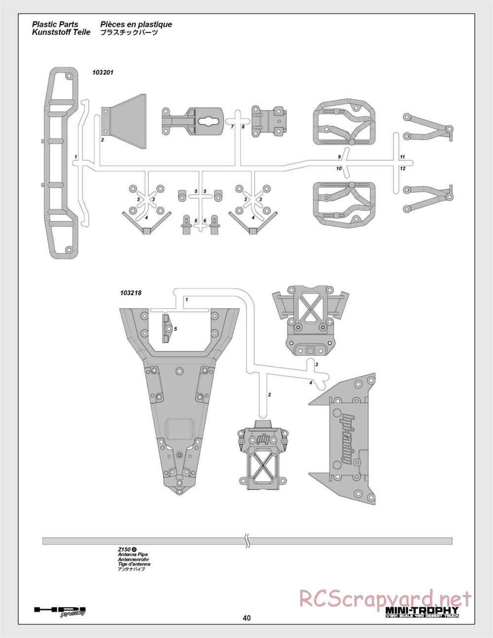 HPI - Mini Trophy - Desert Truck - Manual - Page 40