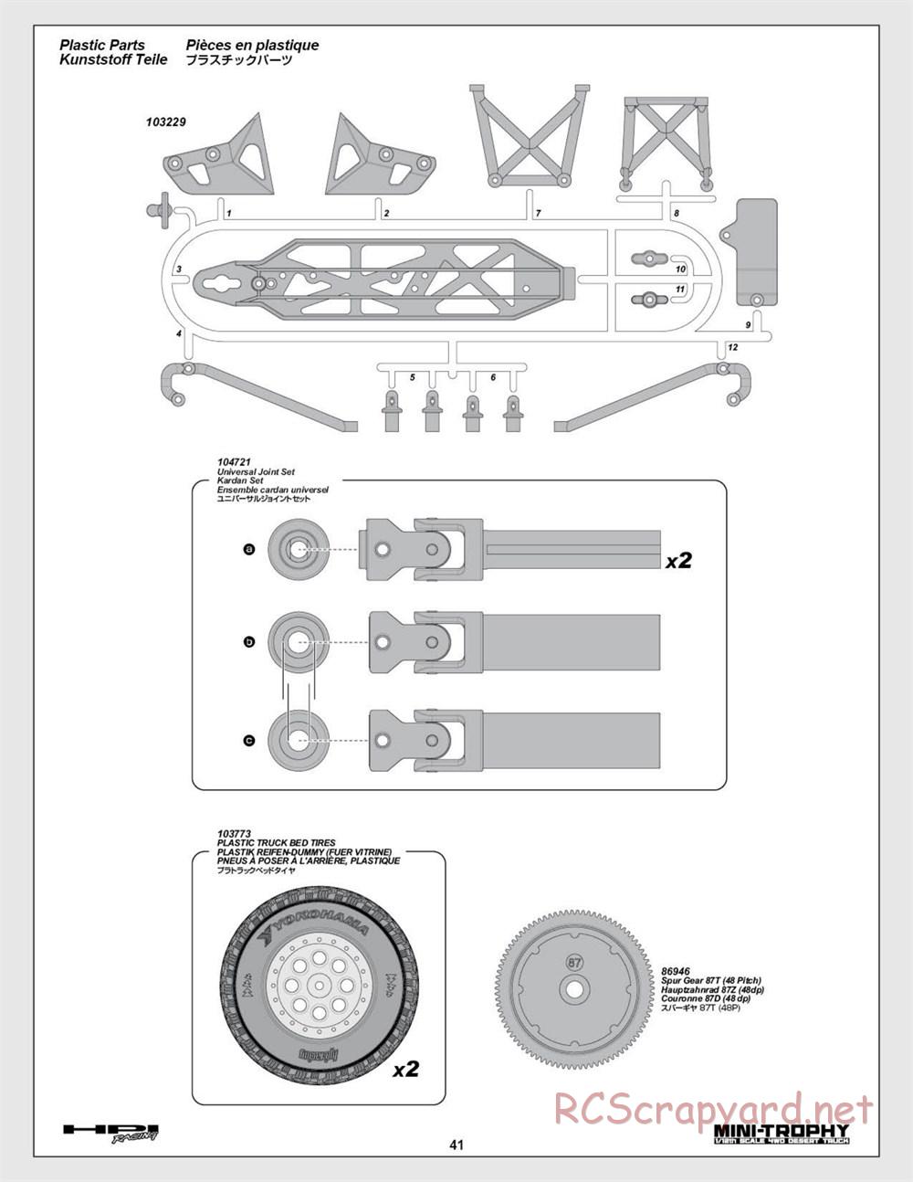 HPI - Mini Trophy - Desert Truck - Manual - Page 41