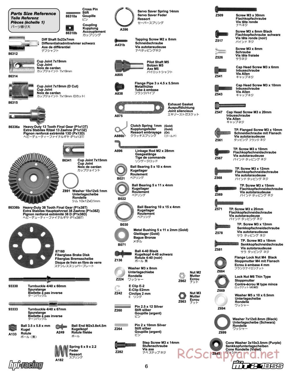 HPI - Nitro MT2 18SS - Manual - Page 6