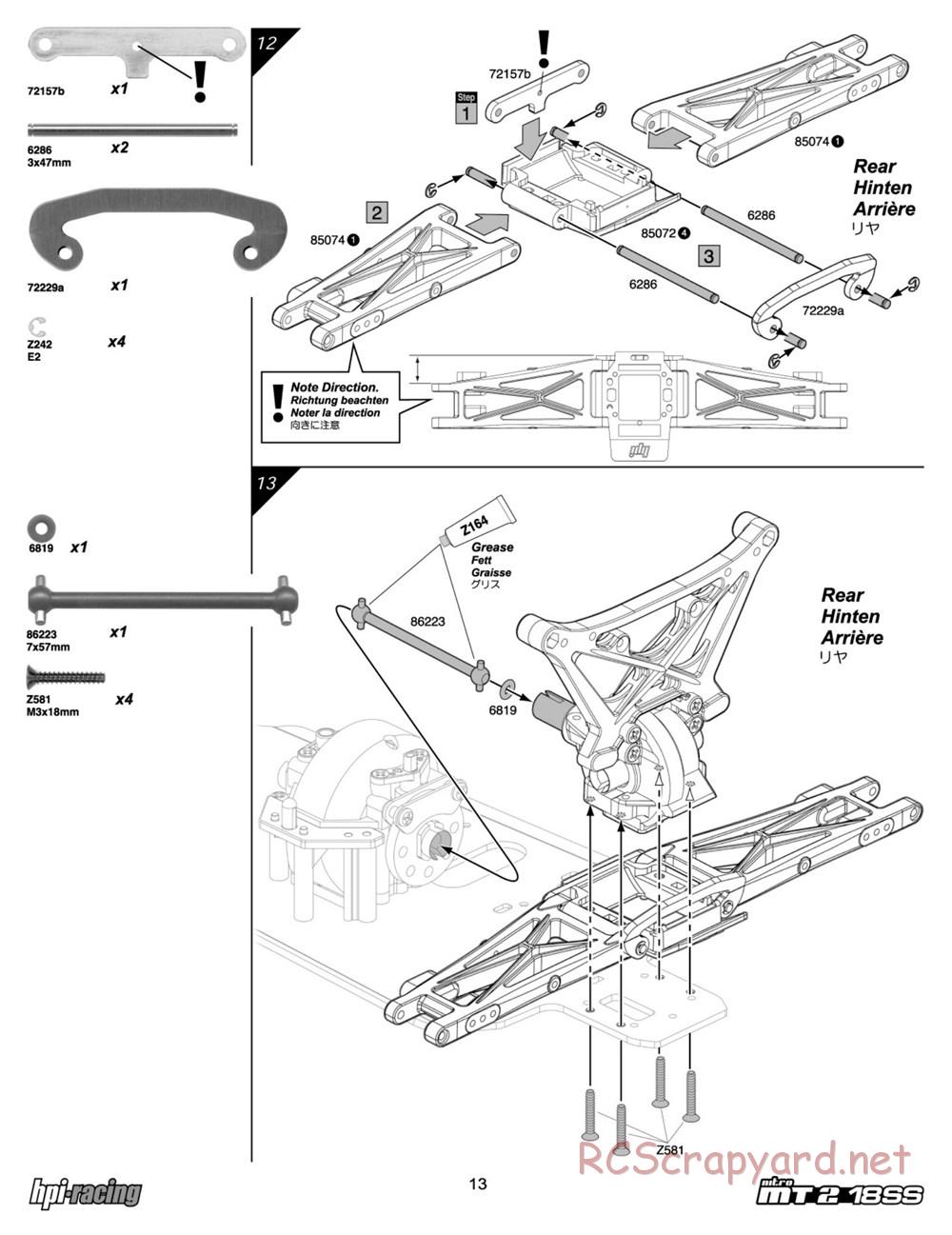 HPI - Nitro MT2 18SS - Manual - Page 13