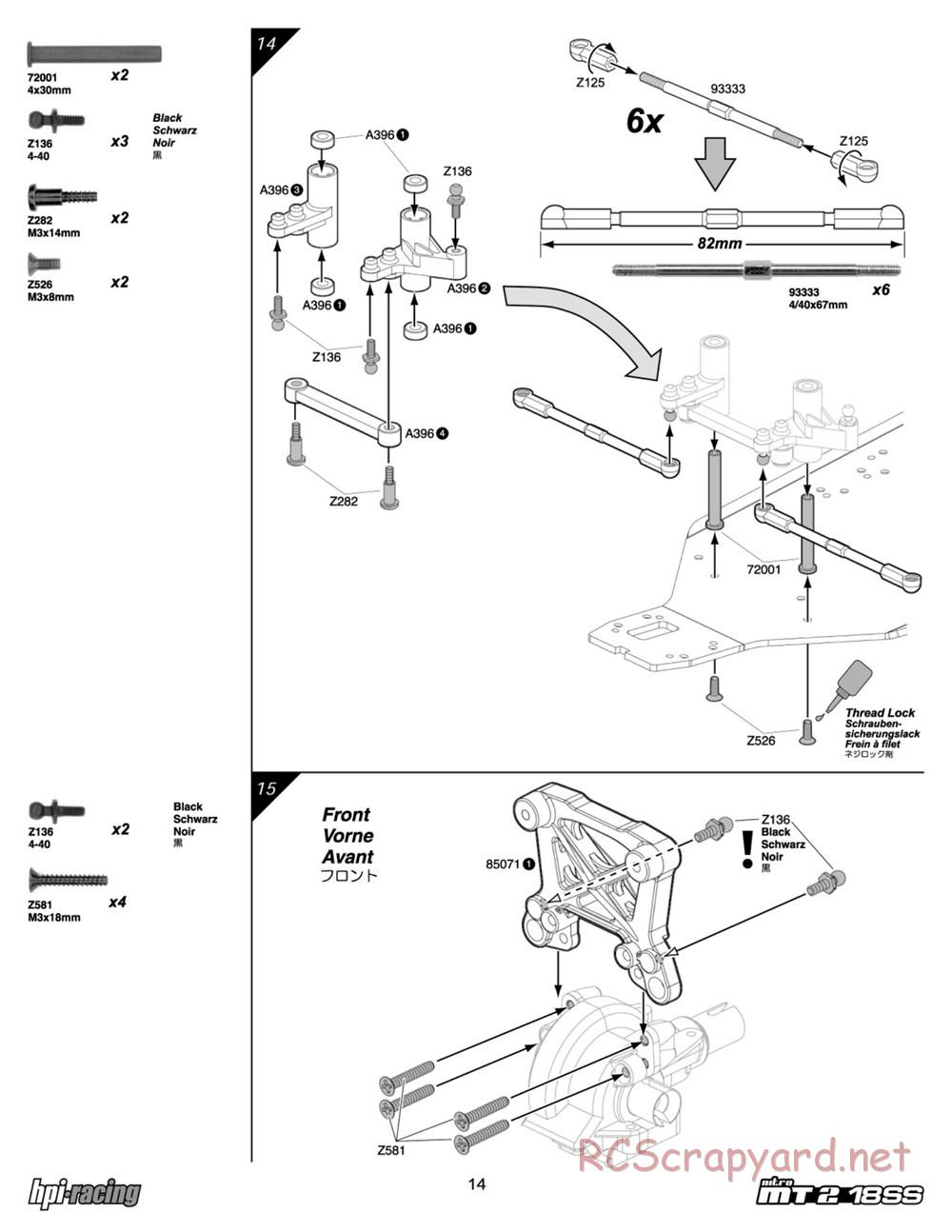 HPI - Nitro MT2 18SS - Manual - Page 14