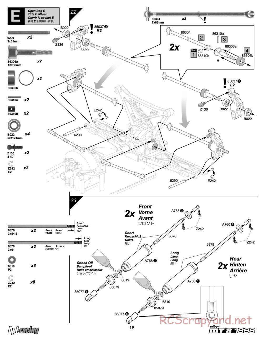HPI - Nitro MT2 18SS - Manual - Page 18