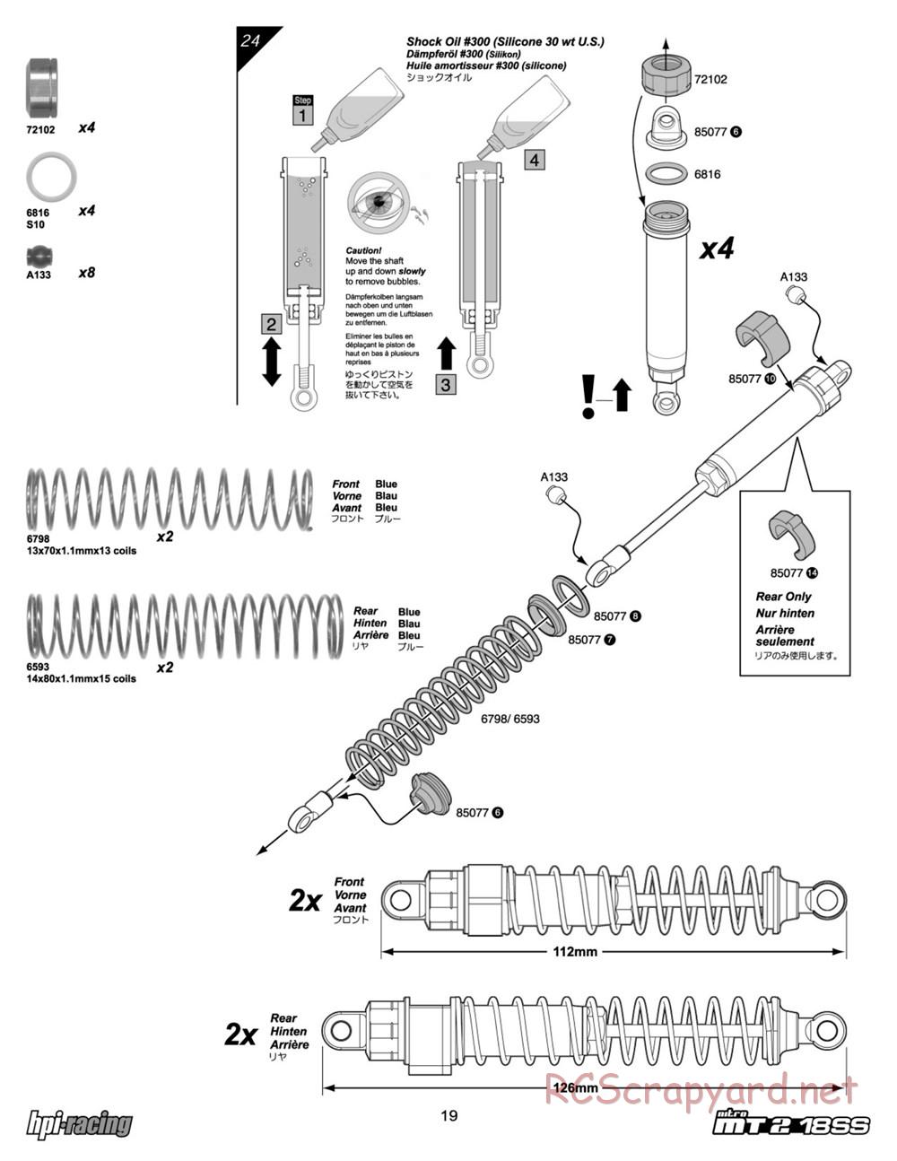 HPI - Nitro MT2 18SS - Manual - Page 19