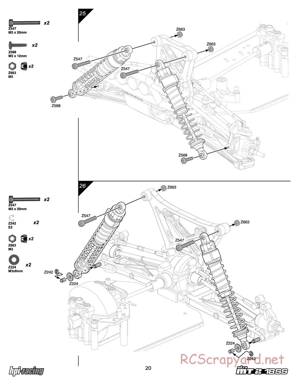 HPI - Nitro MT2 18SS - Manual - Page 20