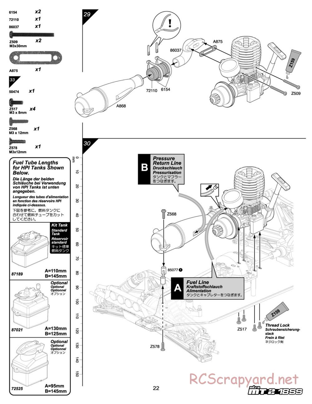 HPI - Nitro MT2 18SS - Manual - Page 22
