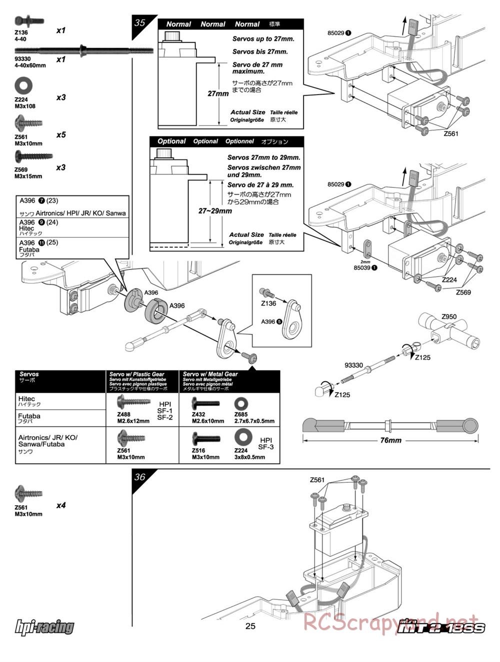 HPI - Nitro MT2 18SS - Manual - Page 25