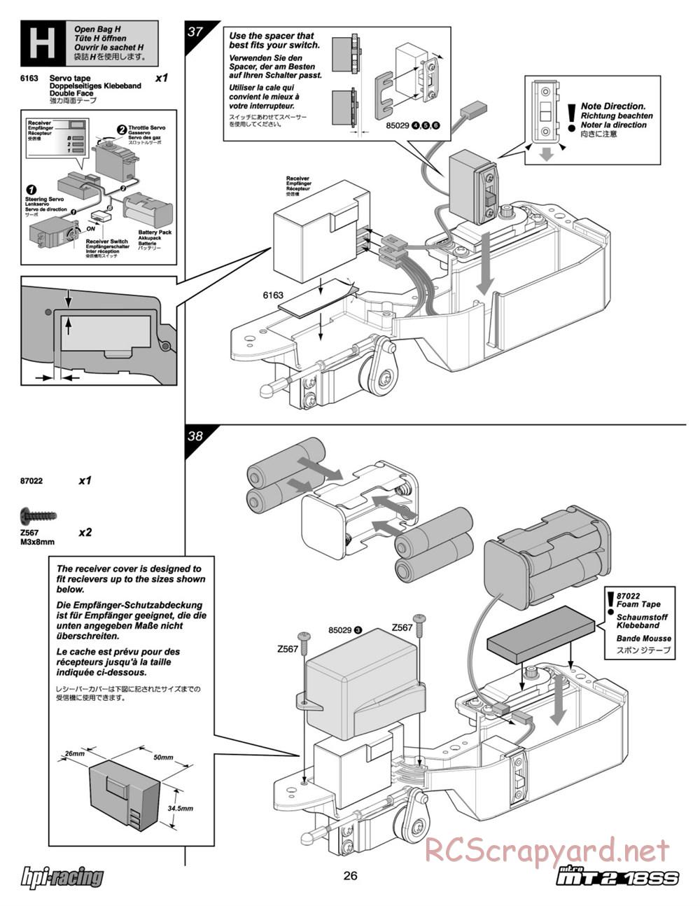 HPI - Nitro MT2 18SS - Manual - Page 26