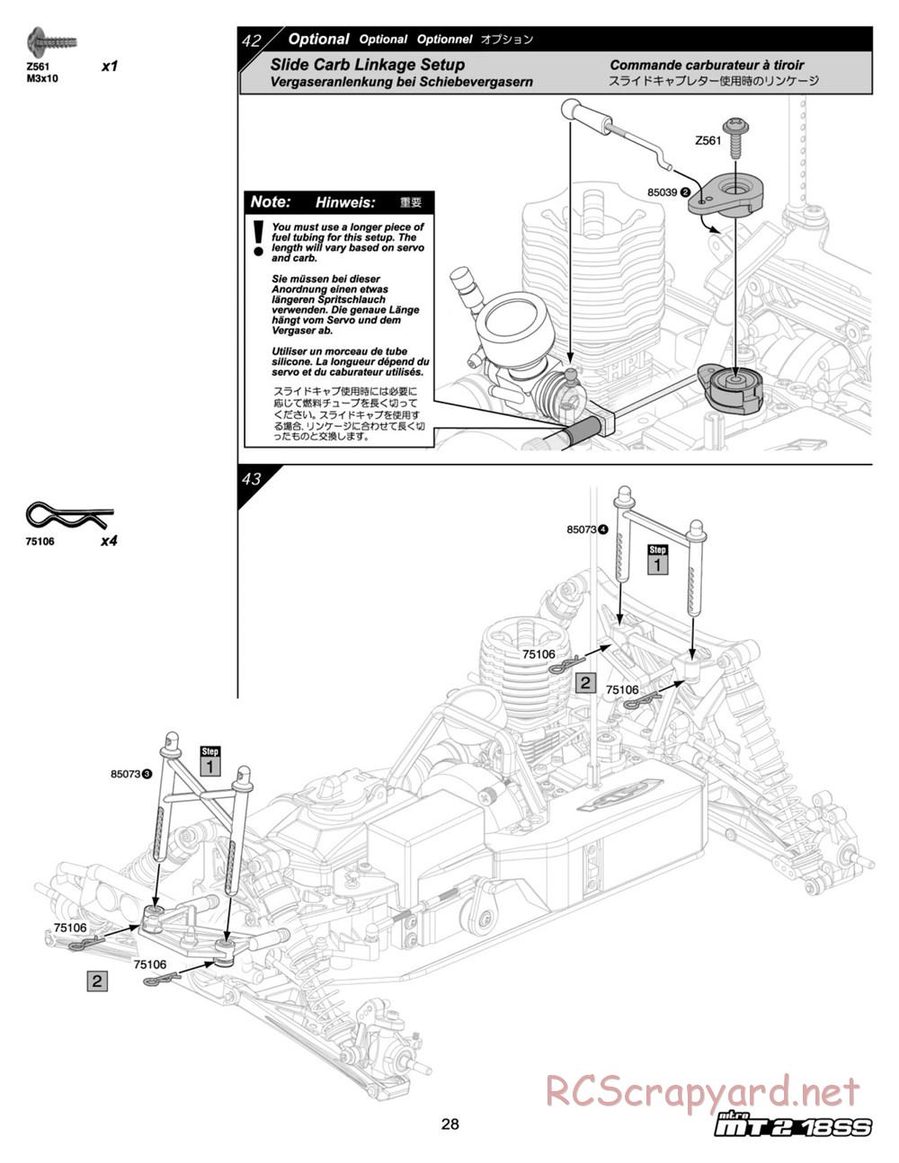 HPI - Nitro MT2 18SS - Manual - Page 28