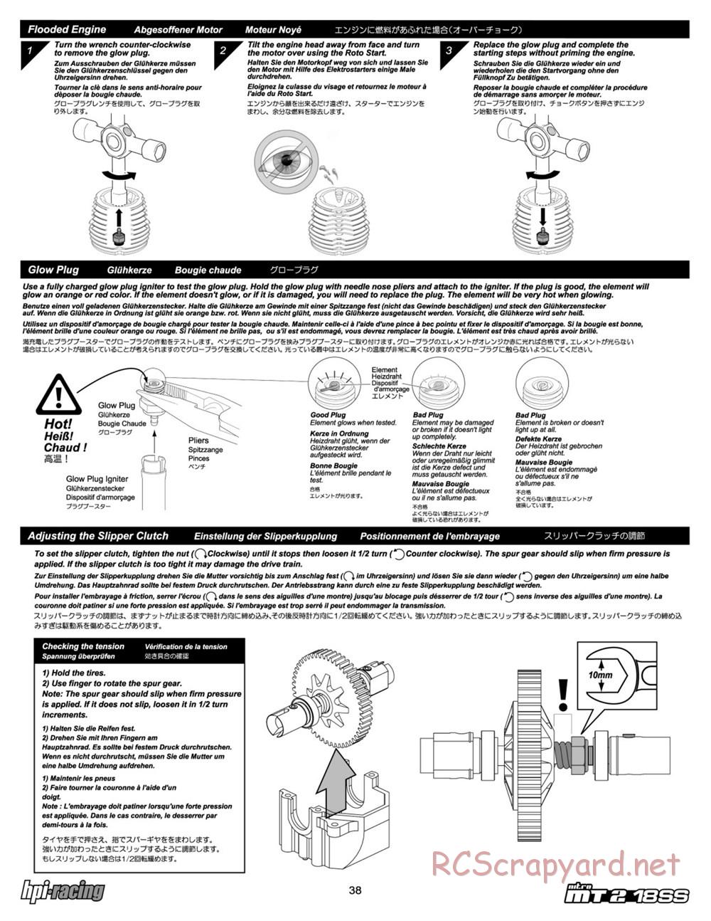 HPI - Nitro MT2 18SS - Manual - Page 38