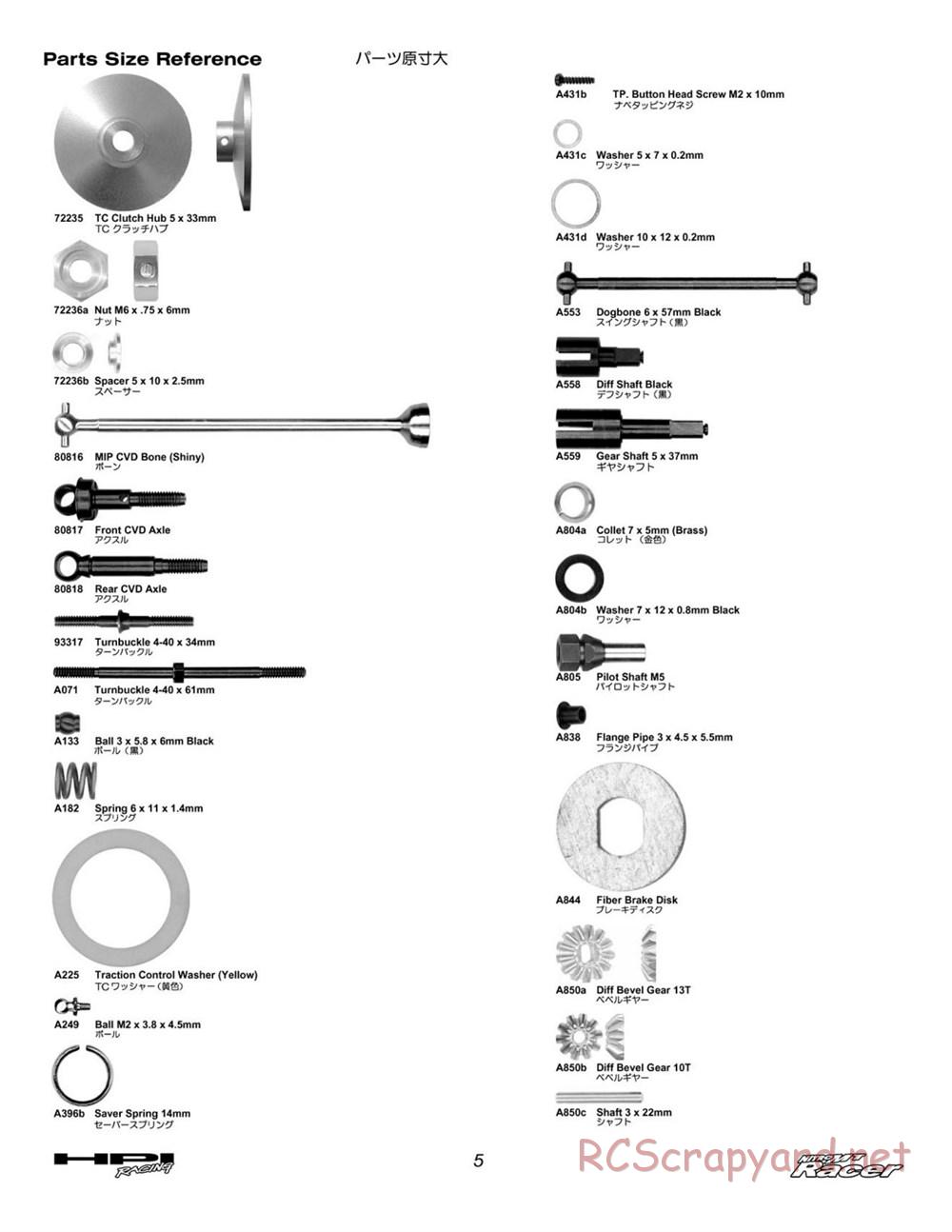 HPI - Nitro MT Racer - Manual - Page 5