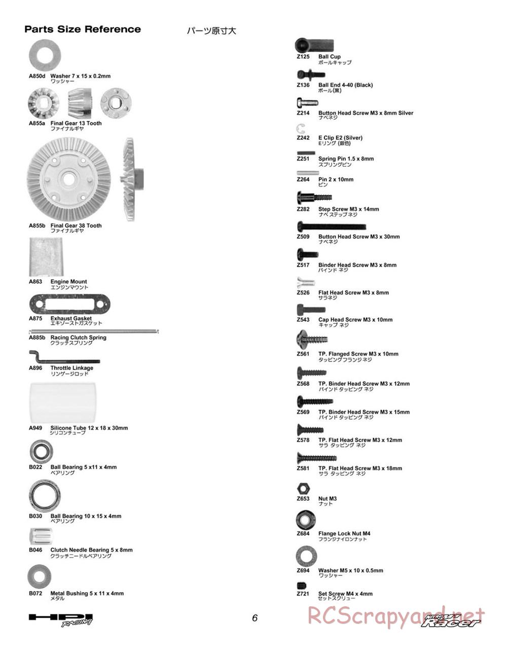 HPI - Nitro MT Racer - Manual - Page 6