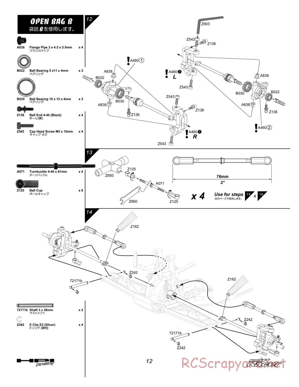 HPI - Nitro MT Racer - Manual - Page 12