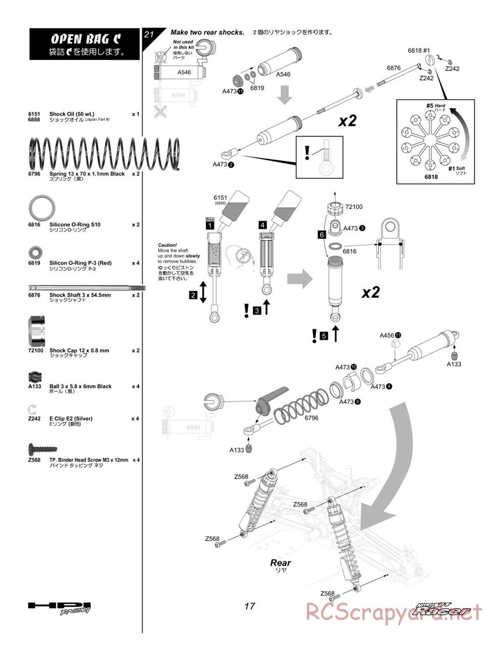 HPI - Nitro MT Racer - Manual - Page 17