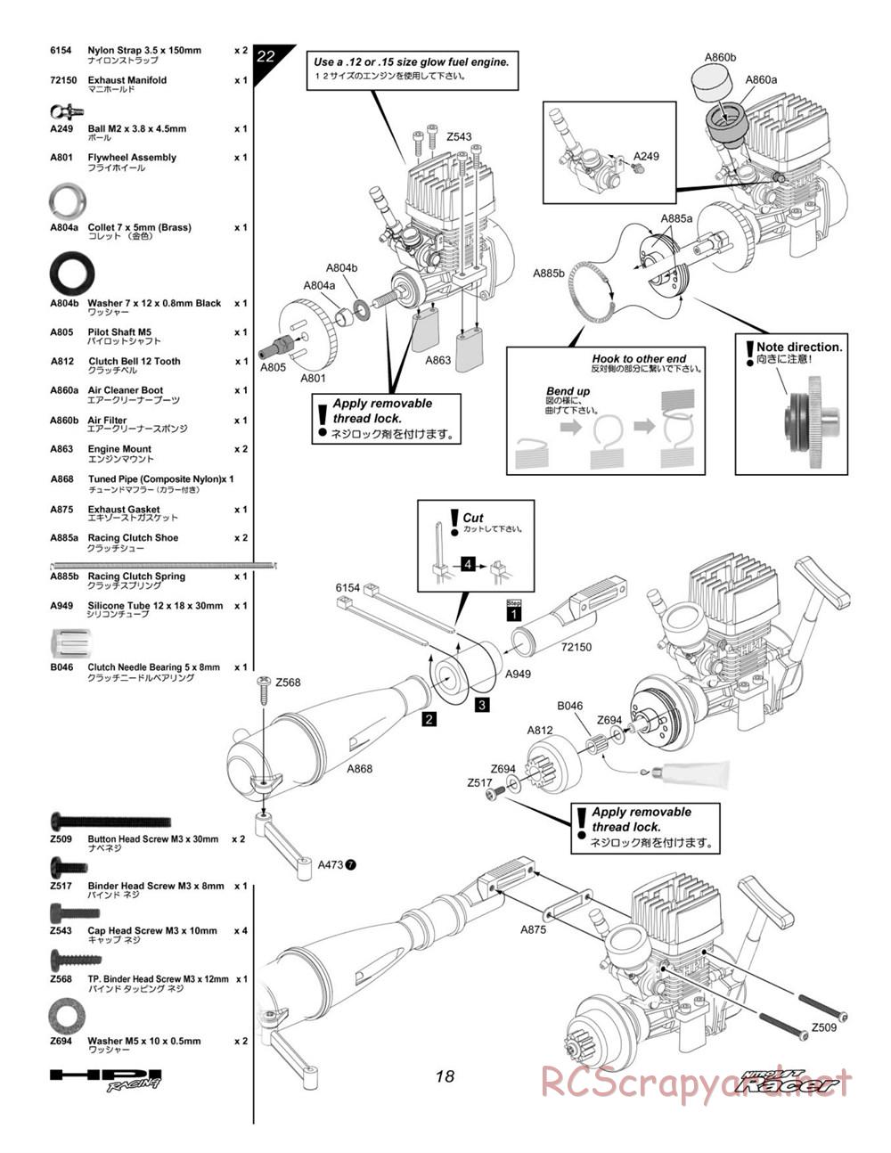 HPI - Nitro MT Racer - Manual - Page 18