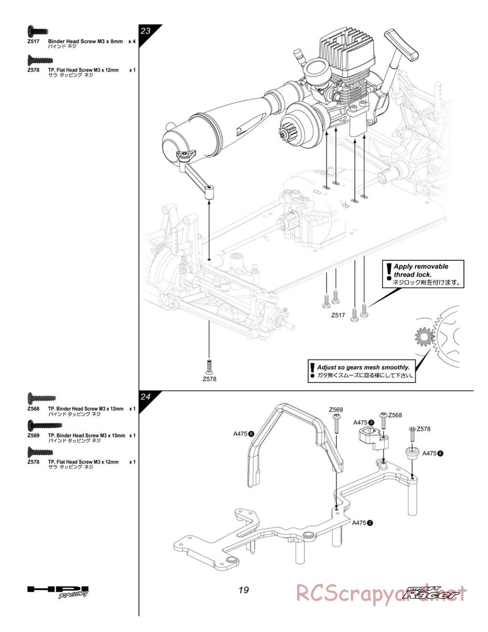 HPI - Nitro MT Racer - Manual - Page 19